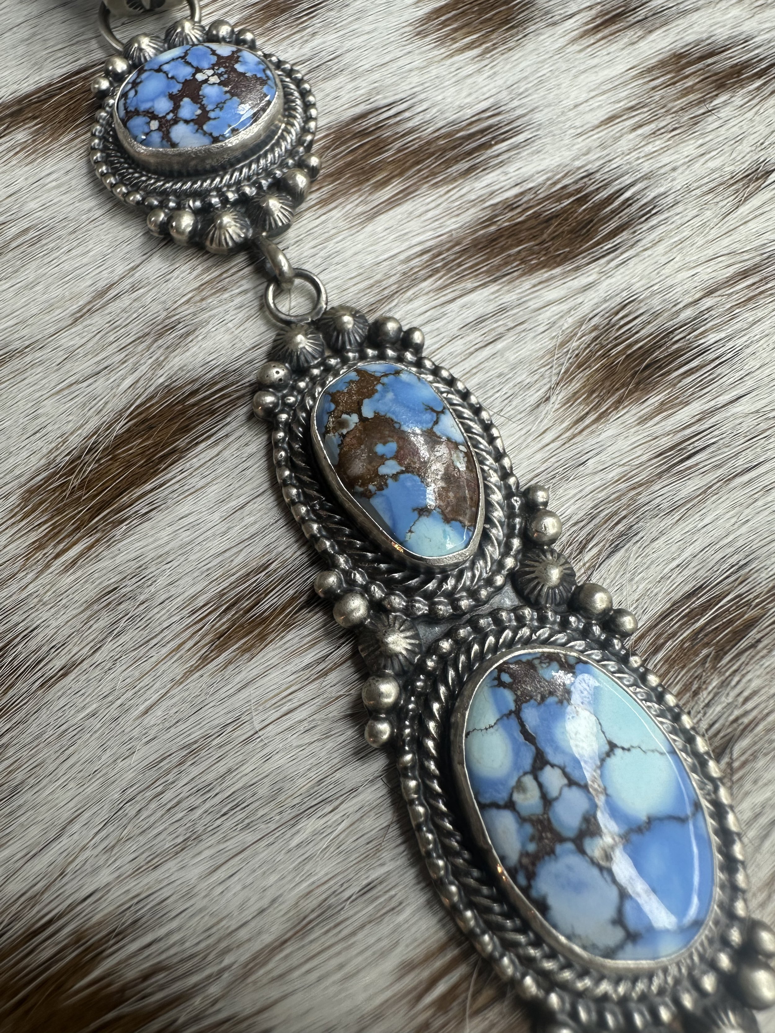 Tom Lewis Golden Hills Turquoise Lariat Pendant