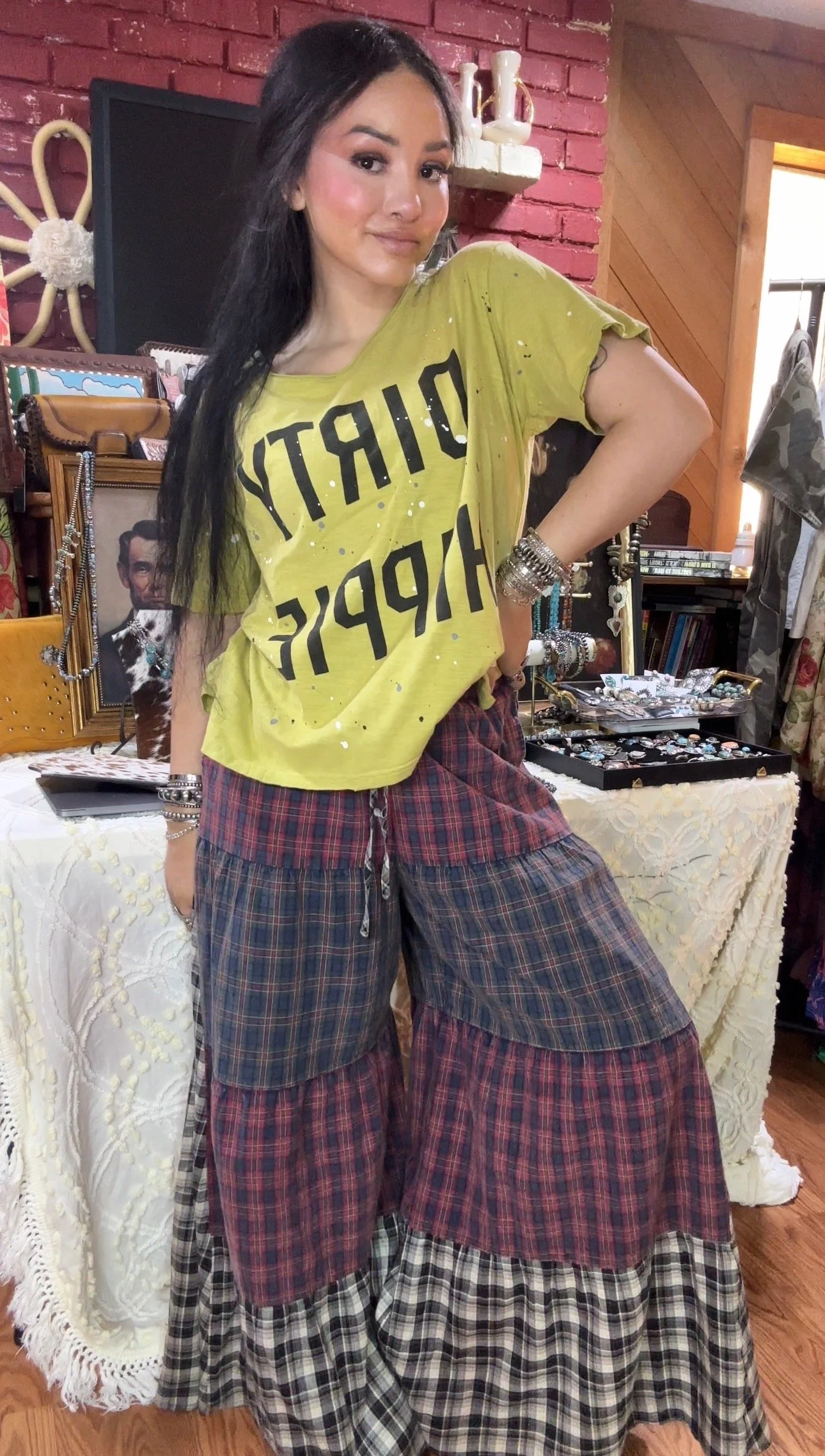Multi Plaid Bottoms