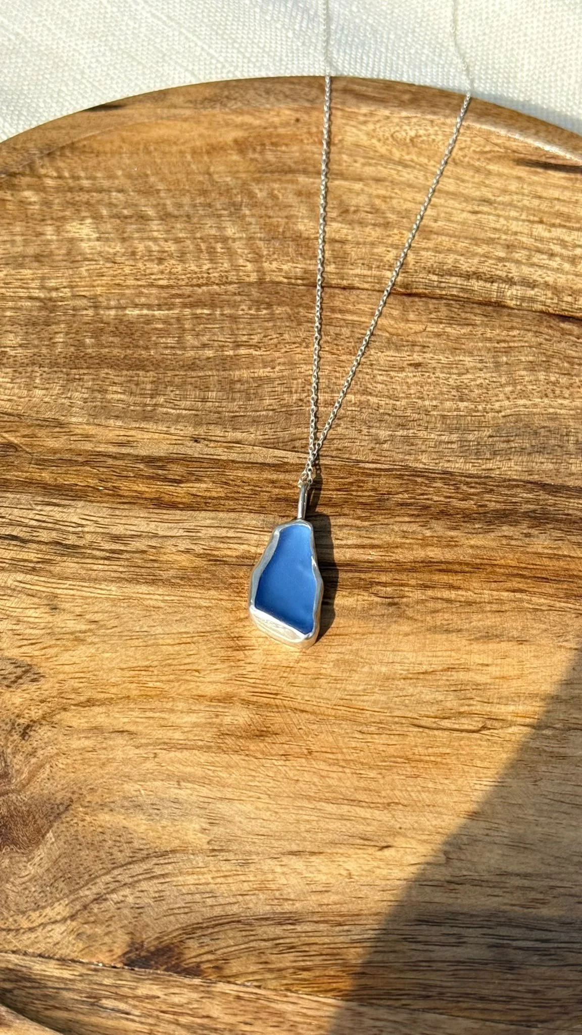 Cornflower blue pendant