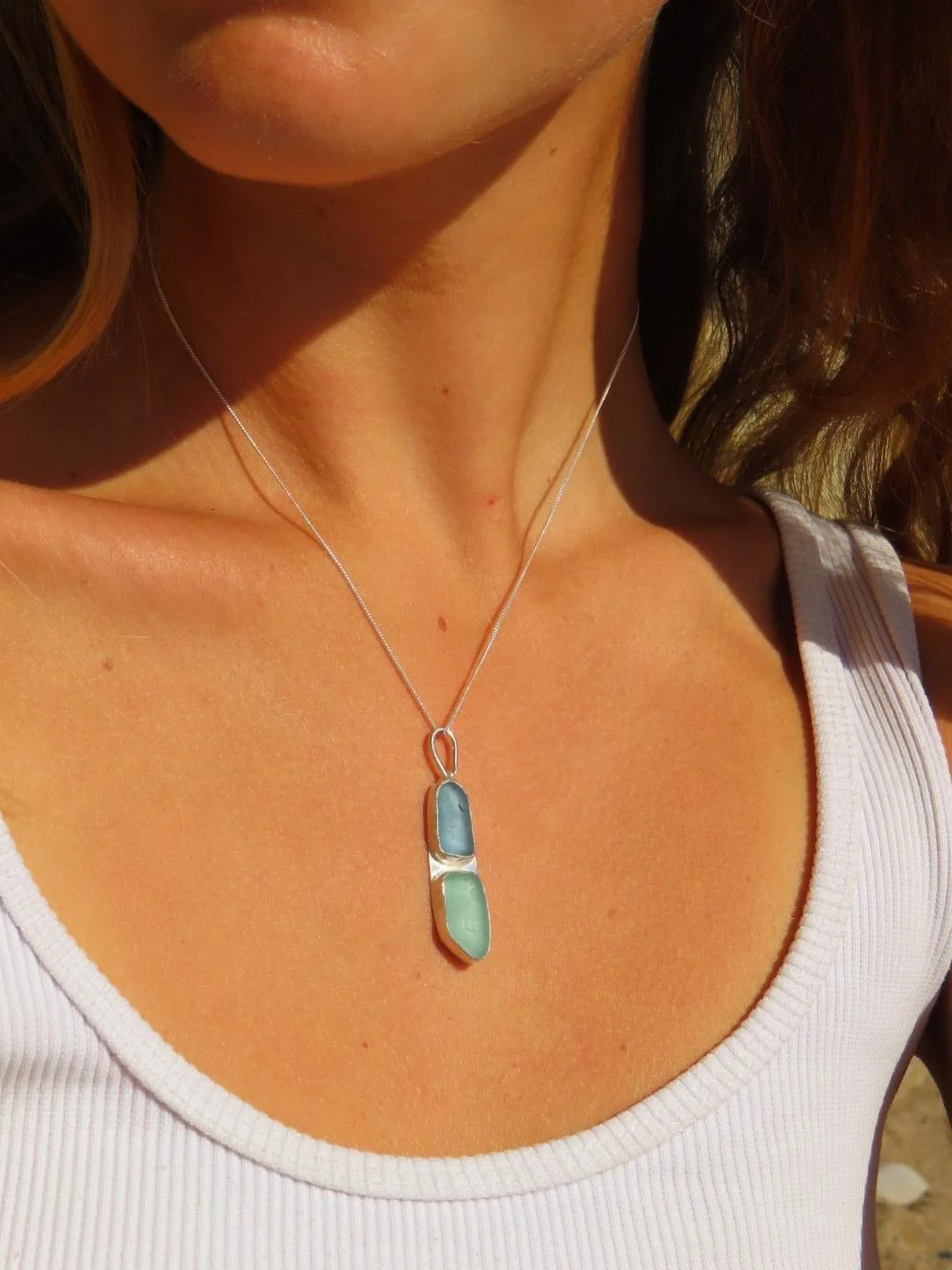 Scottish tidal blues pendant