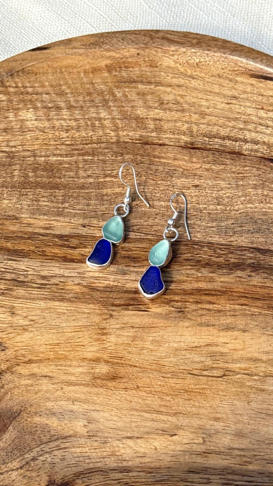 Scottish Seaglass sea stack Earrings