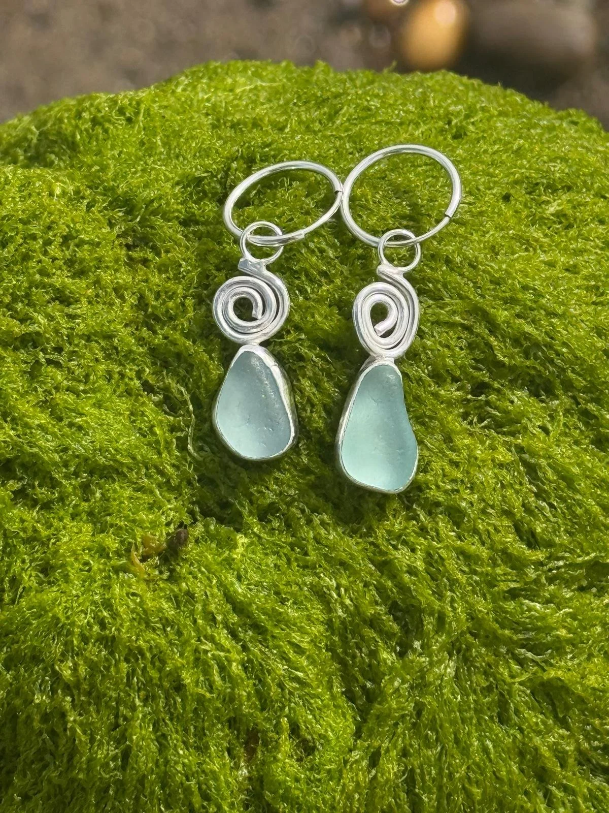 Scottish Seaglass Elegance Earrings
