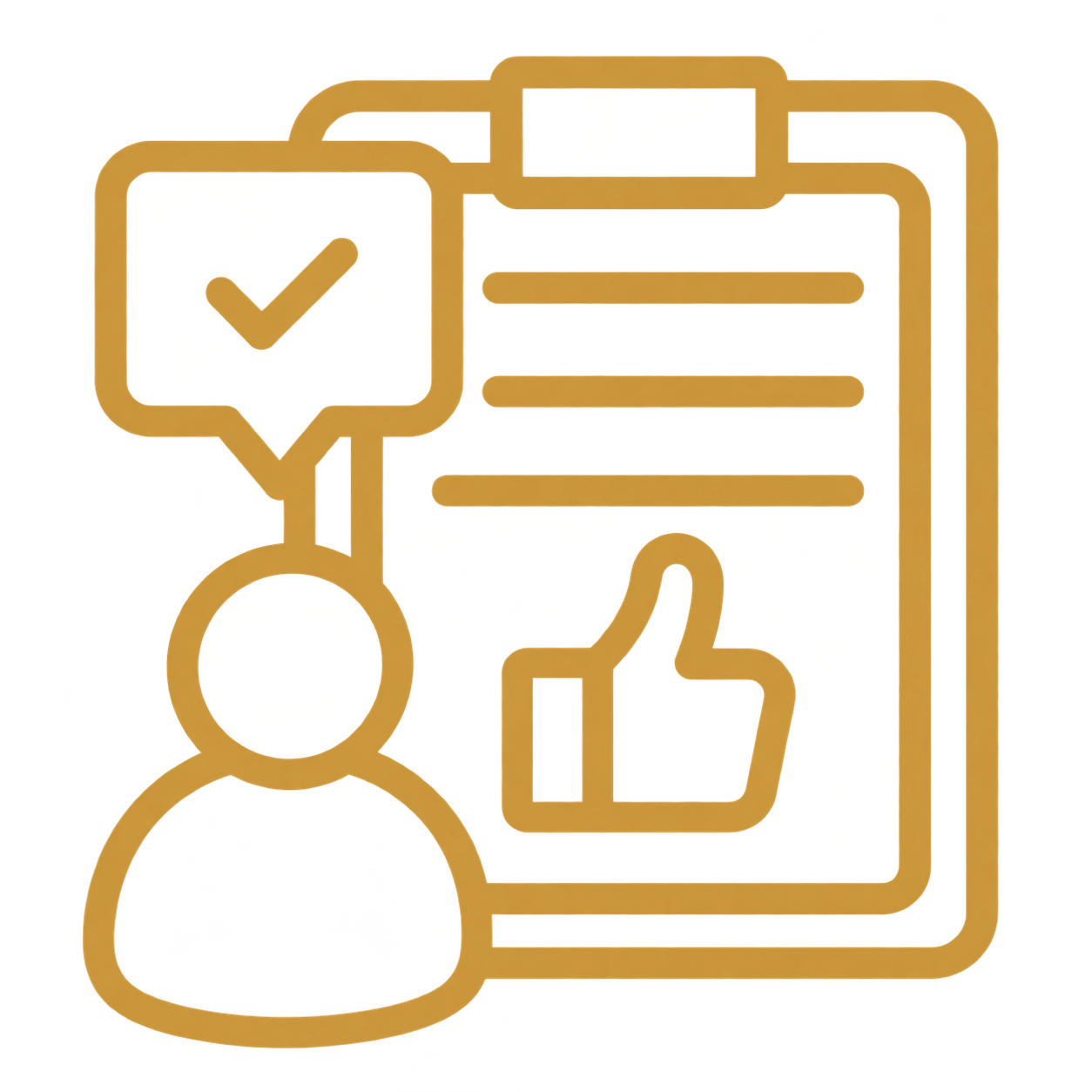 yellow icon of local coordination checklist