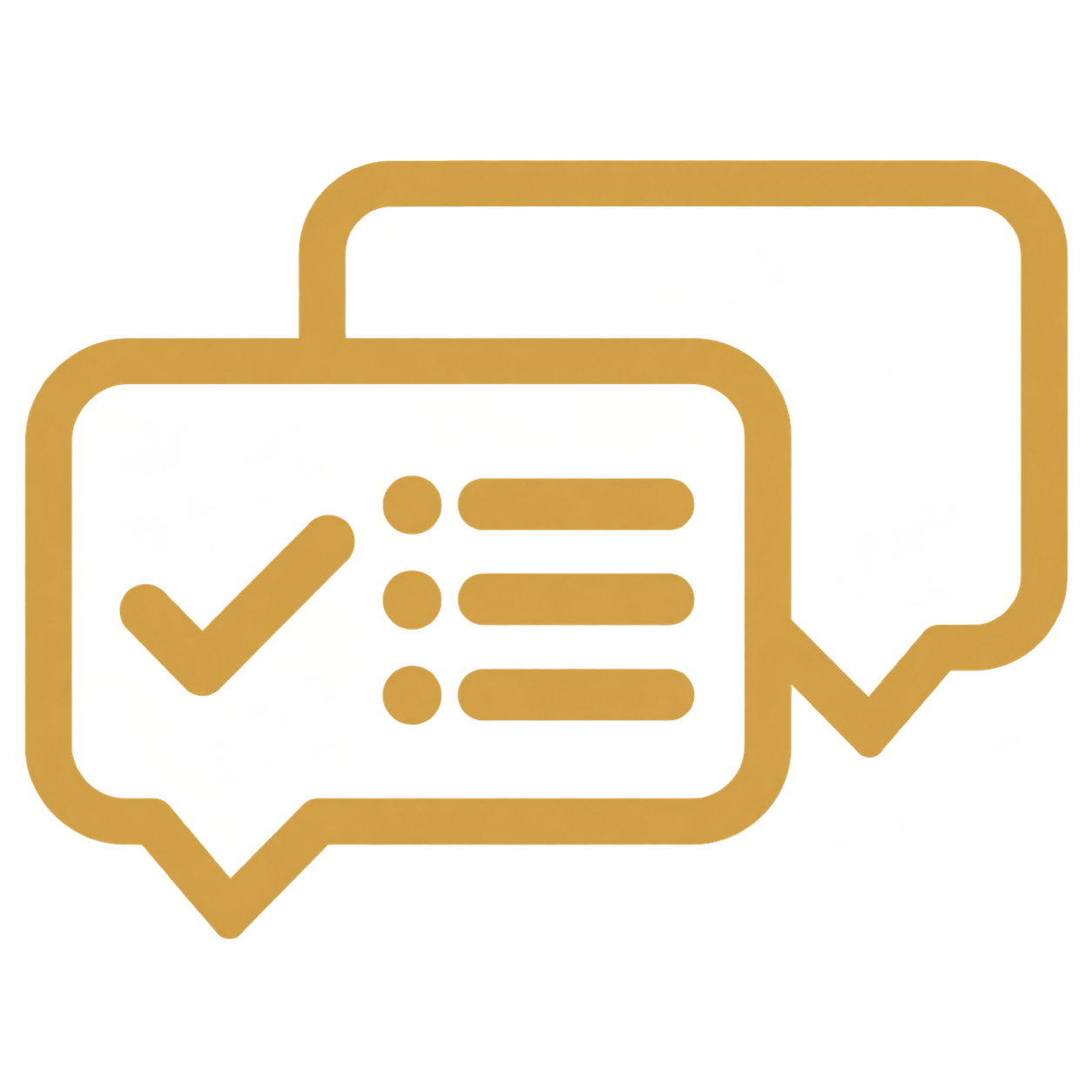 yellow icon for communication for private living