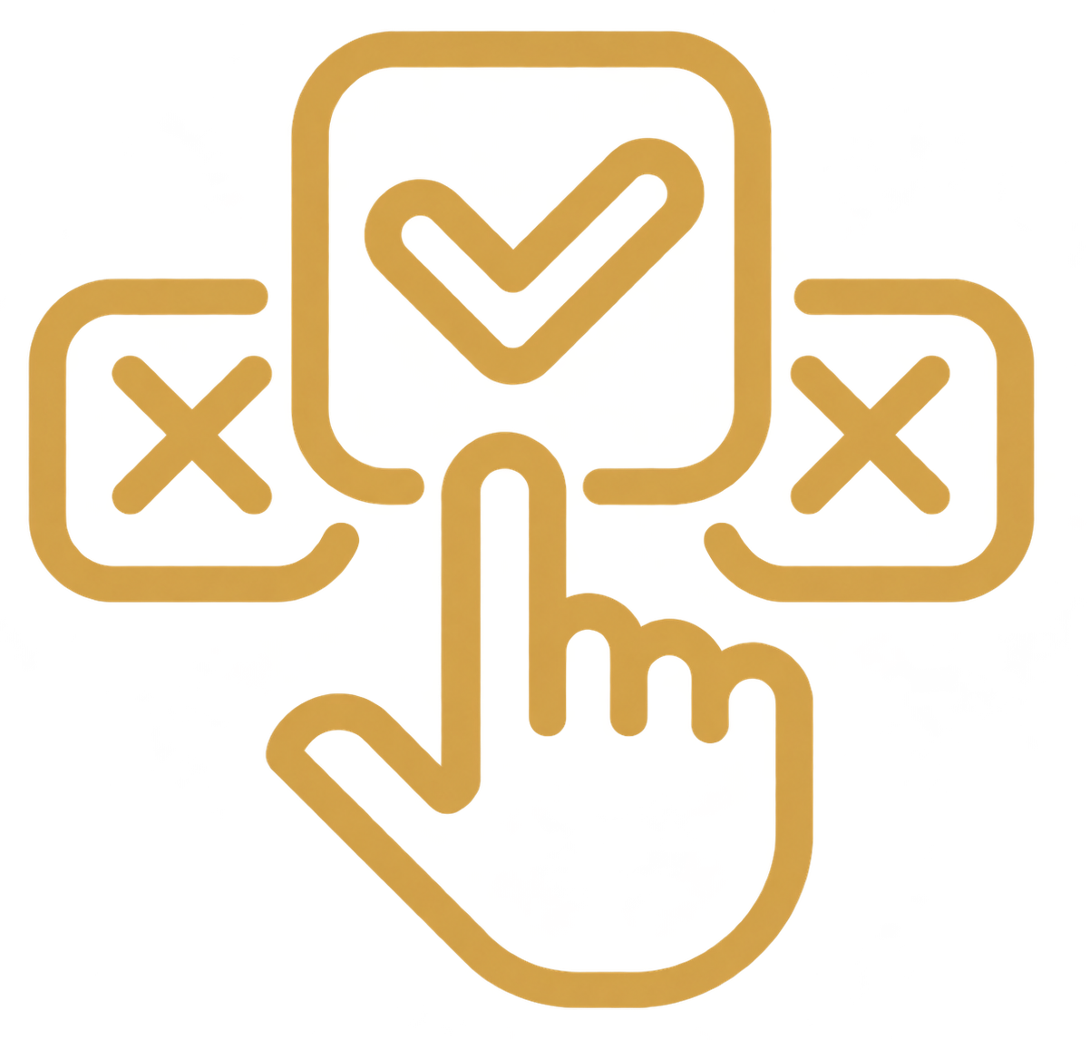yellow icon of protocols in case of emergency