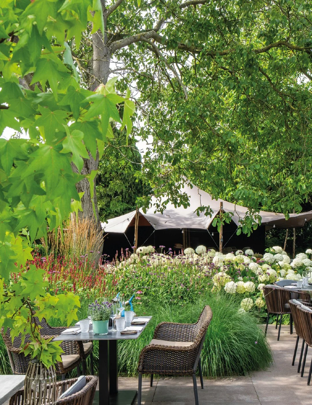 Stijlvolle restauranttuin