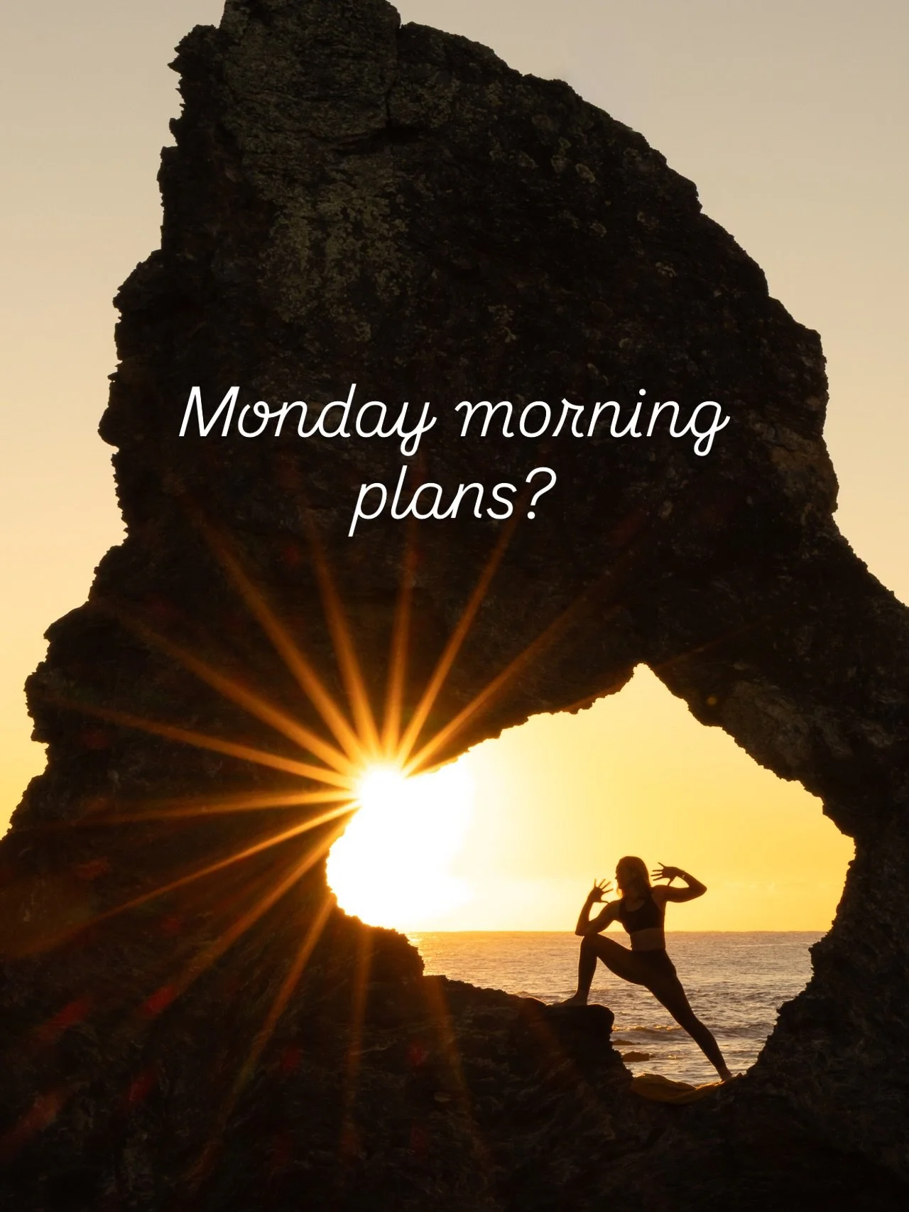 Monday morning plans?