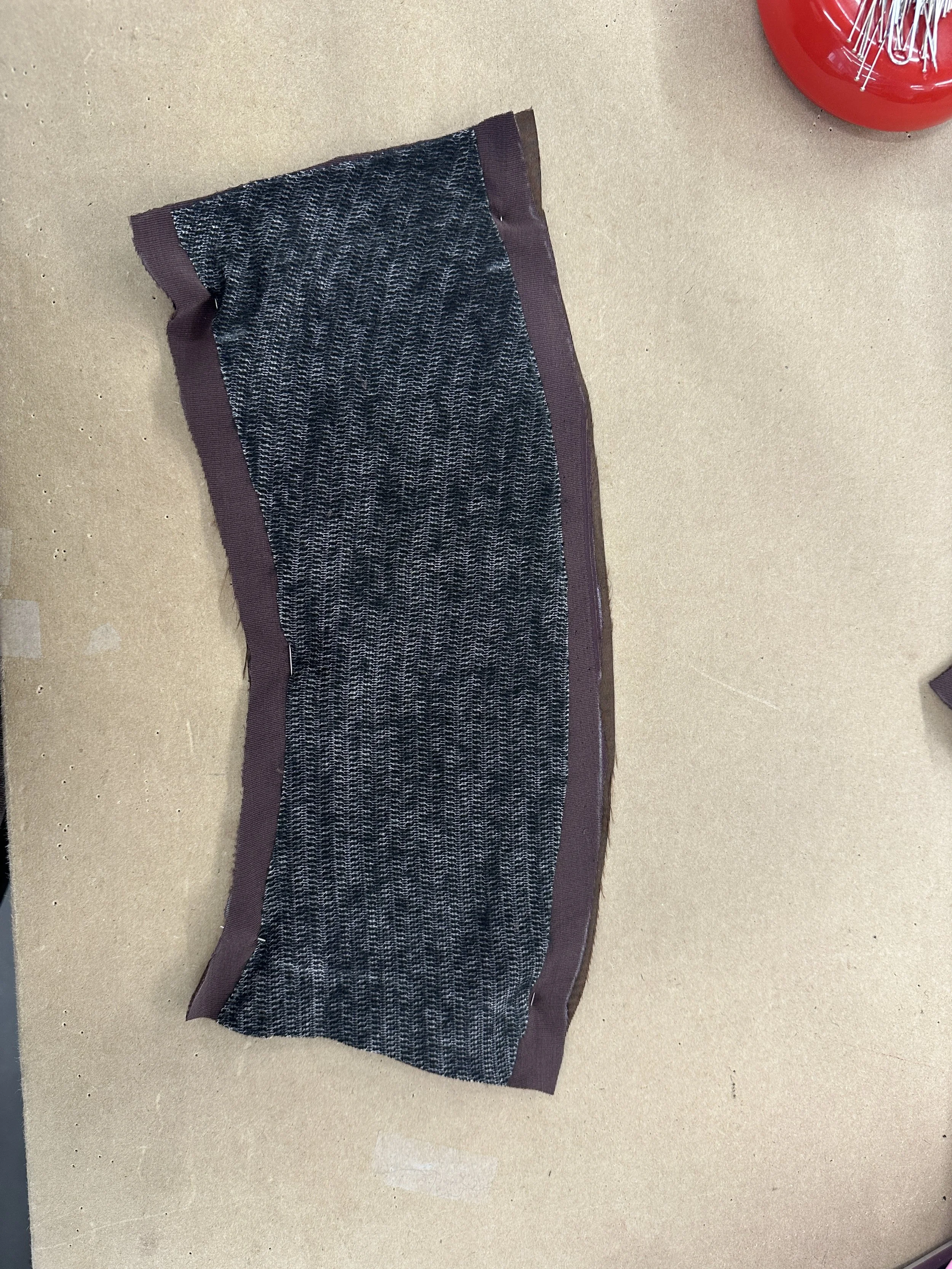 attaching inferfacing to cuffs