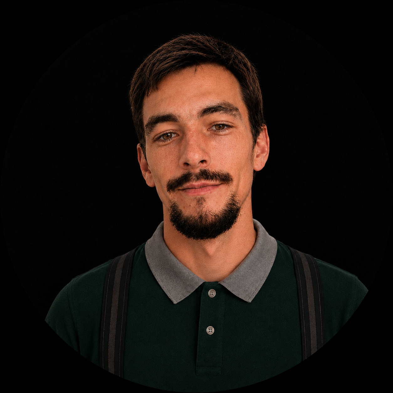 Simon Legrand, fondateur de Vision Phoenix, portrait avec bretelles