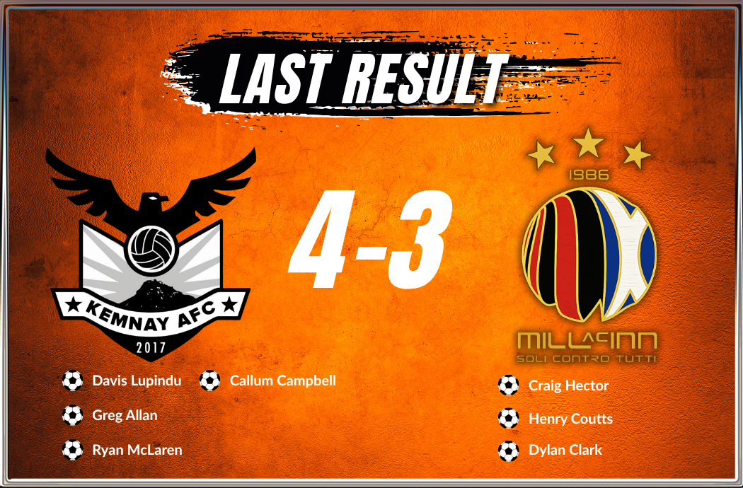 Kemnay AFC 4–3 AC Mill Inn AFC