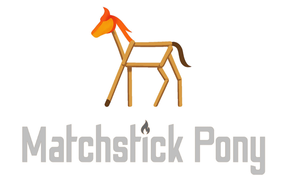 Logo of a matchstick horse with a flame on its head and the text 'Matchstick Pony' below.