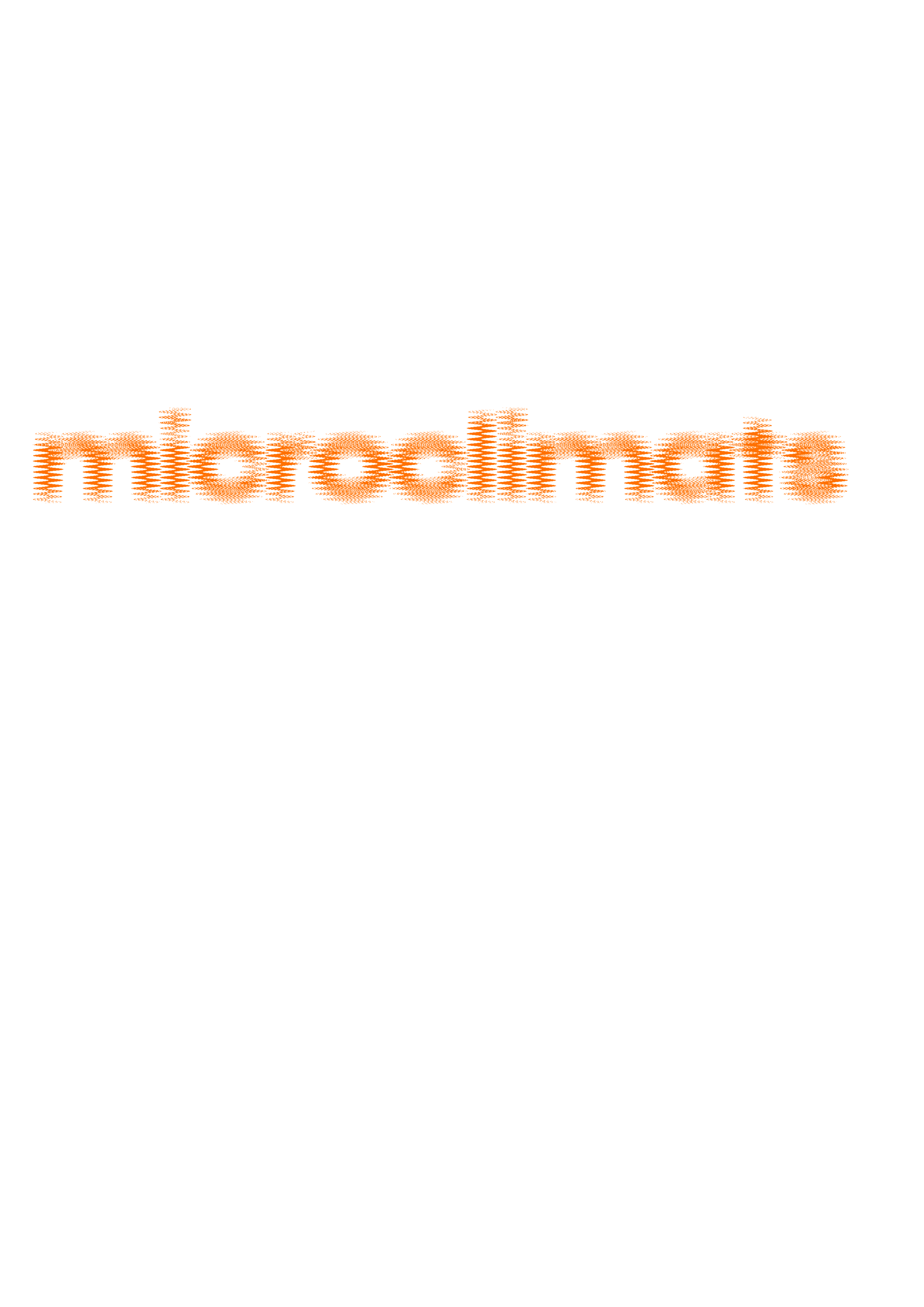 Le texte "microclimats" écrit en lettres diagonales orange sur un fond noir pour un effet glitch.