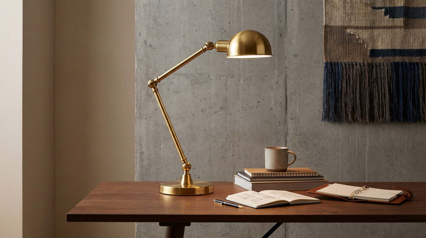 Brass Desk Lamp