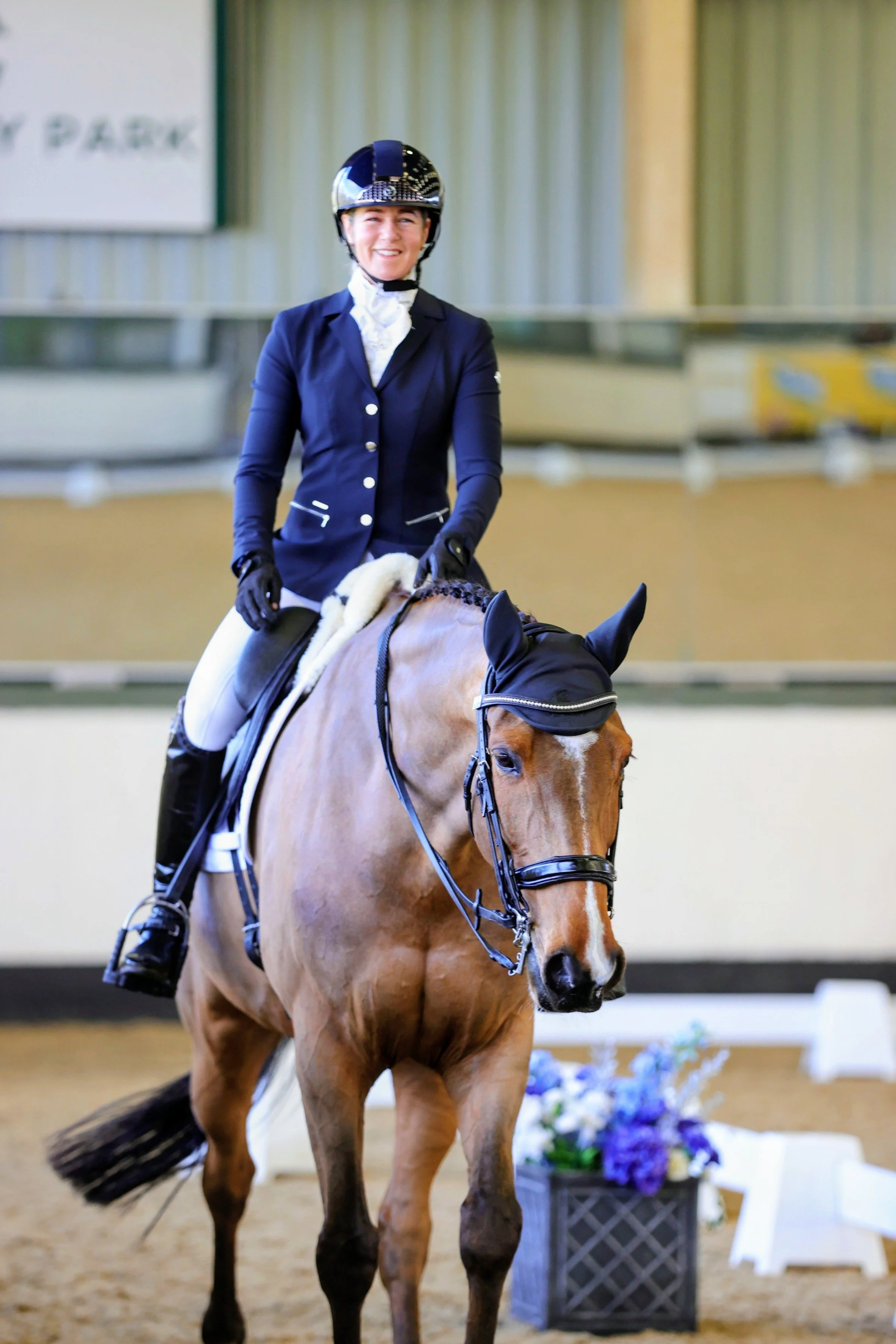 Christina Wiederkehr successfully completes another dressage test.