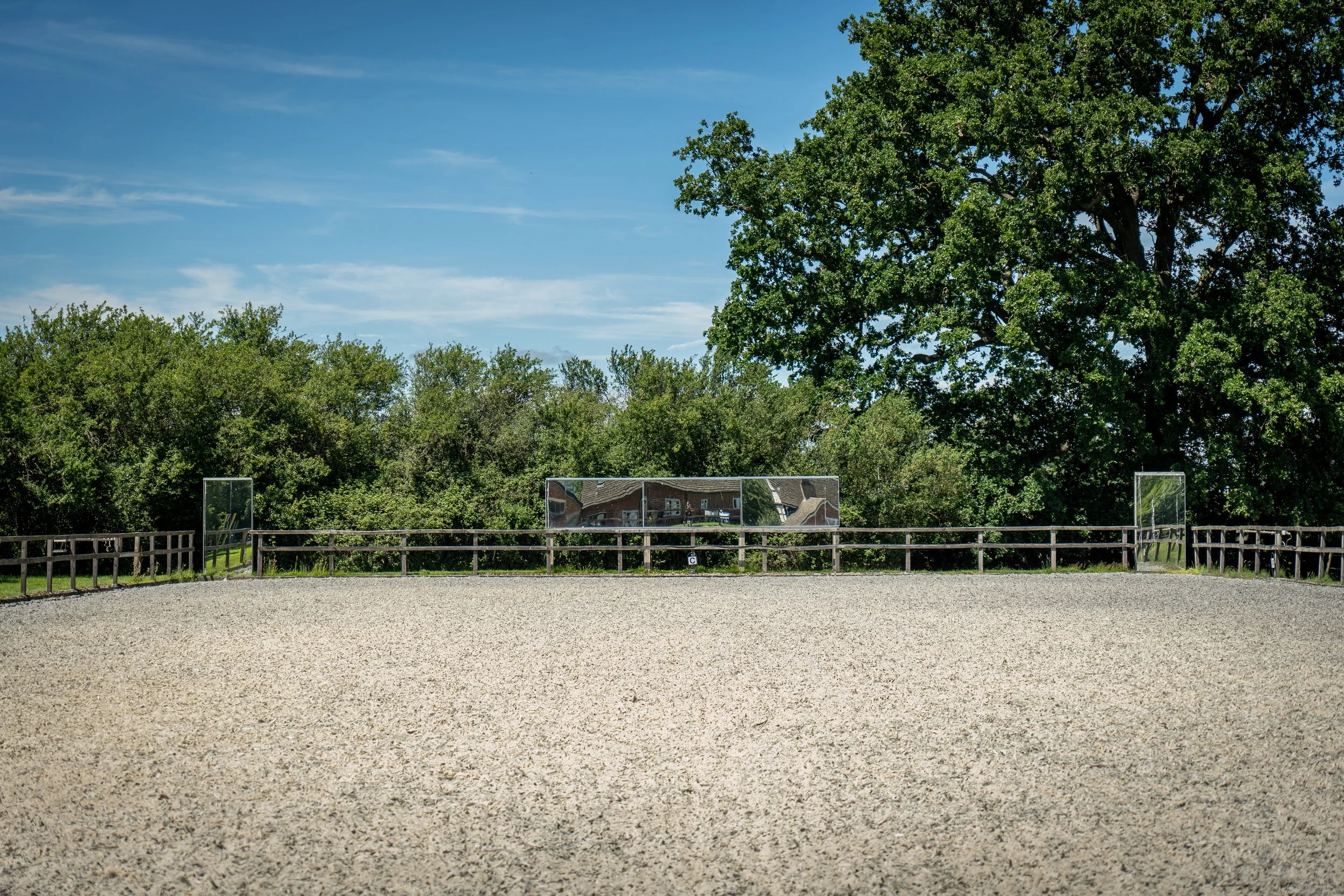 The outdoor arena at Swiss Eventing.