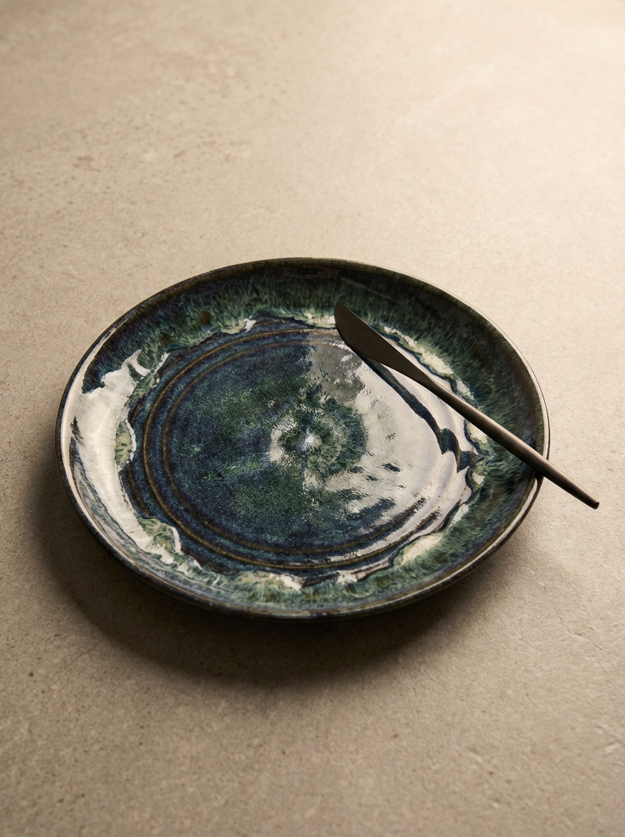 Glazed Stoneware Plate
