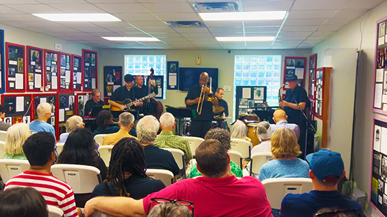 Eddie Durham Tribute - Double Vision performance during the 2026 AACME Elevate city of Austin grant at the Texas Music Museum