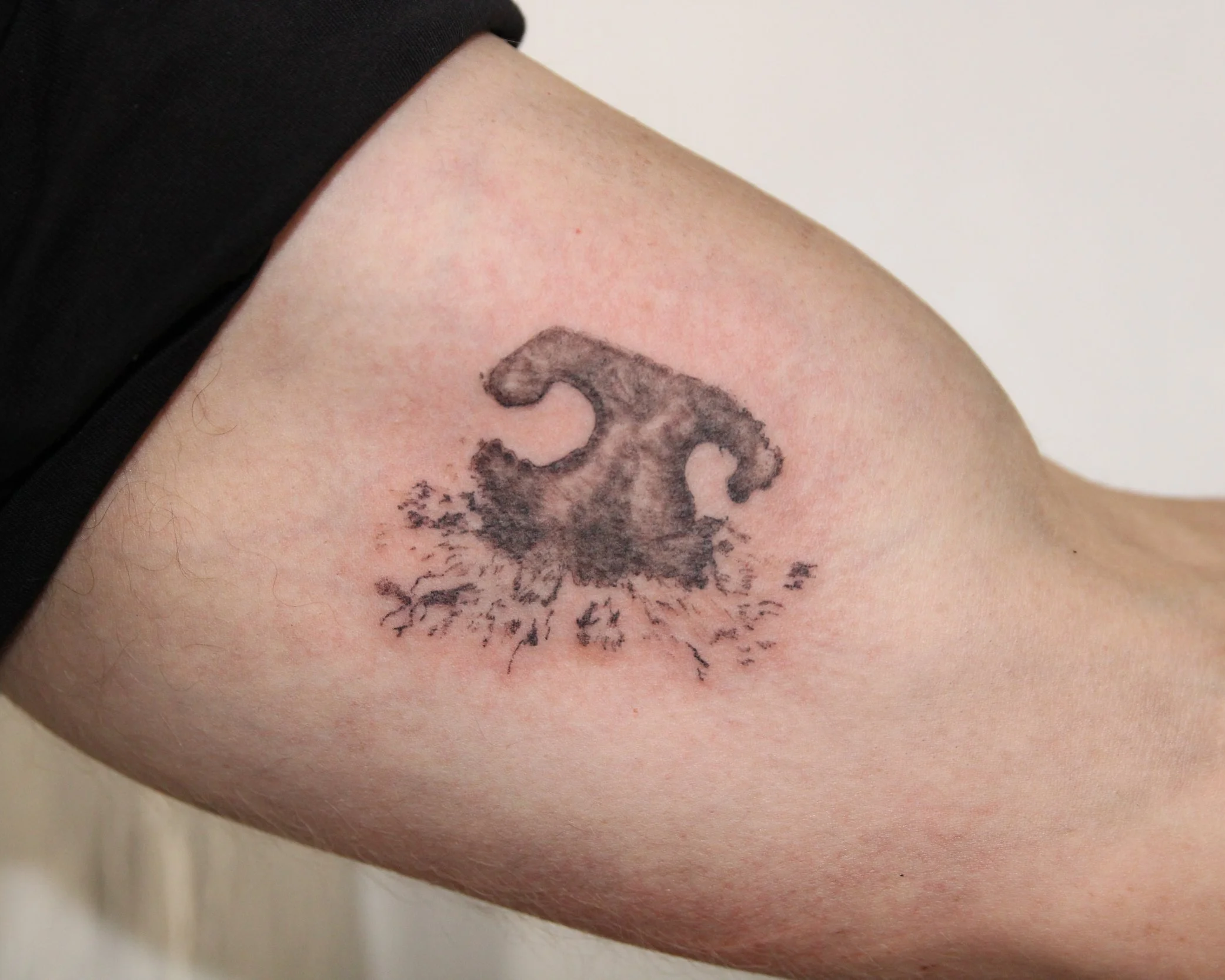 Dog Nose Print Memorial Tattoo