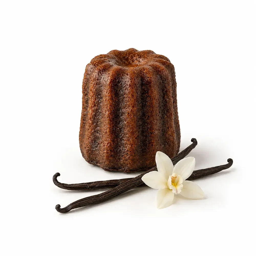 Canelé arrangé à la vanille