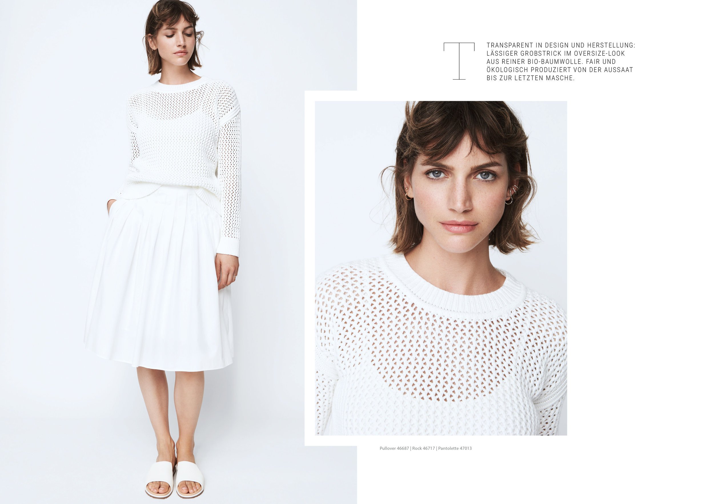 hessnatur Lookbook SS 2018 – Fashion & Beauty-Motiv 7, High-End-Retusche Bildergut.