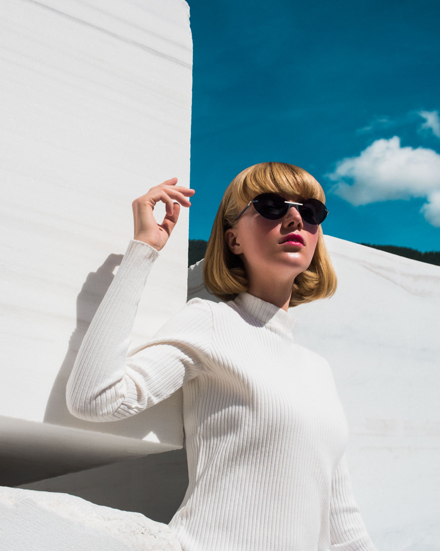 Andy Wolf White Heat Campaign – Beauty-Motiv 4, High-End-Retusche Bildergut