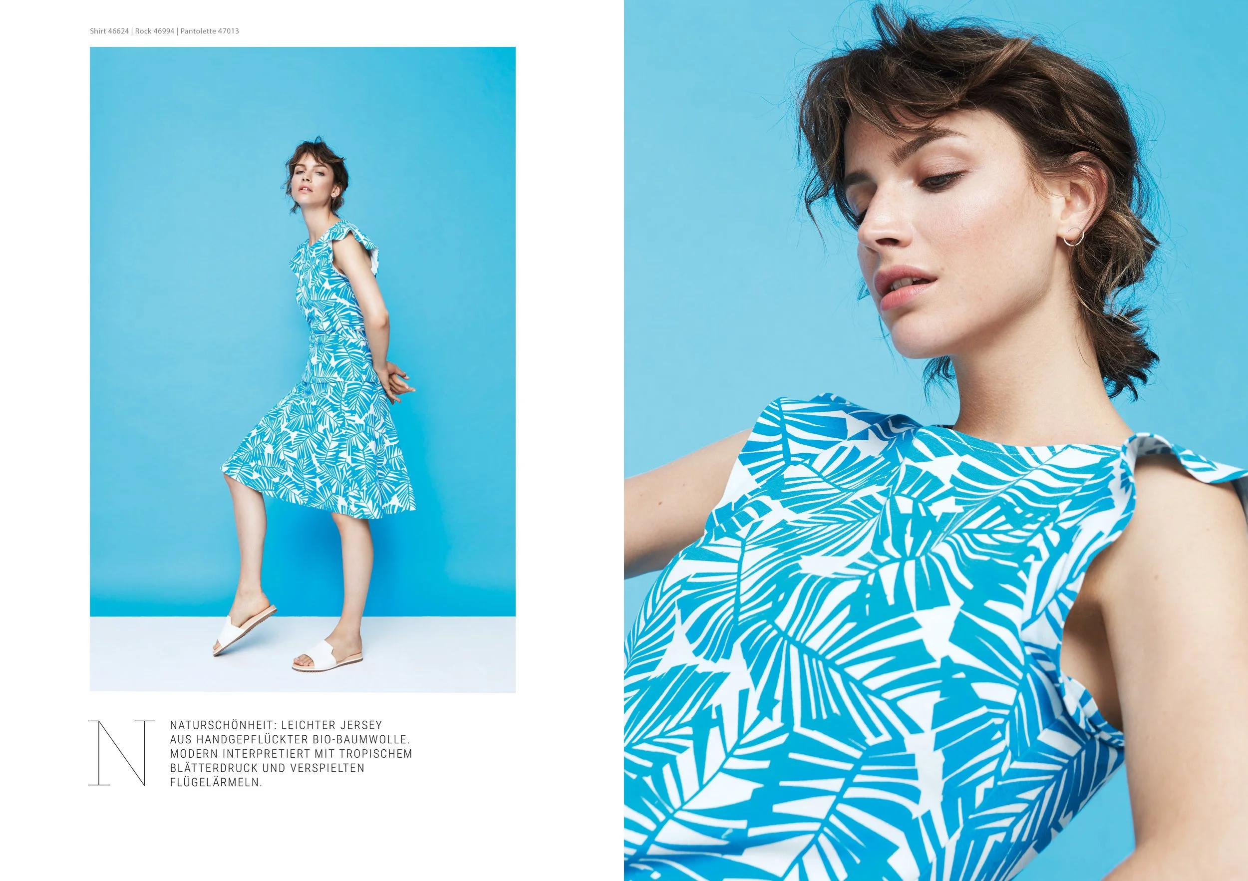 hessnatur Lookbook SS 2018 – Fashion & Beauty-Motiv 11, High-End-Retusche Bildergut.