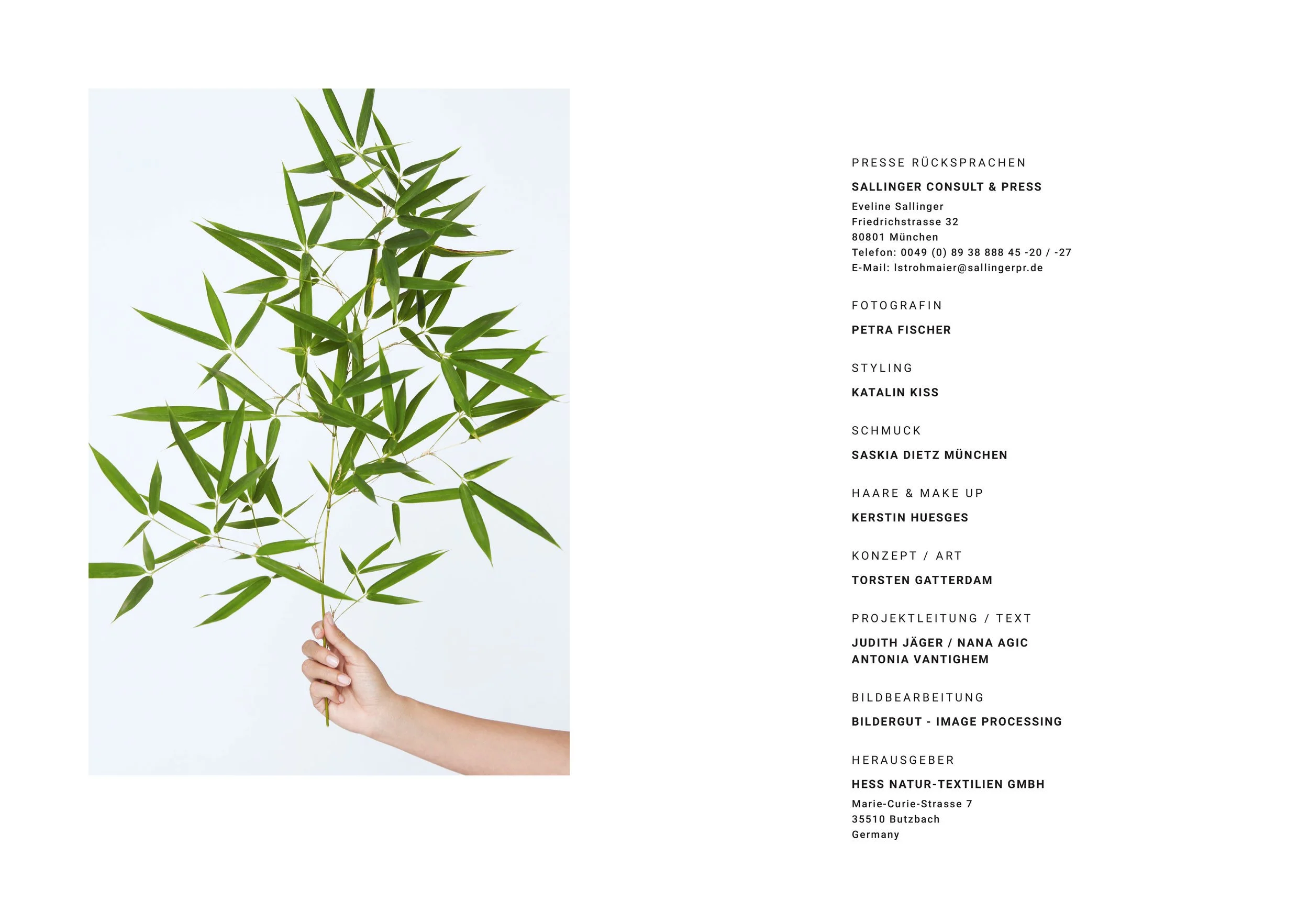hessnatur Lookbook SS 2018 – Fashion & Beauty-Motiv 22, High-End-Retusche Bildergut.