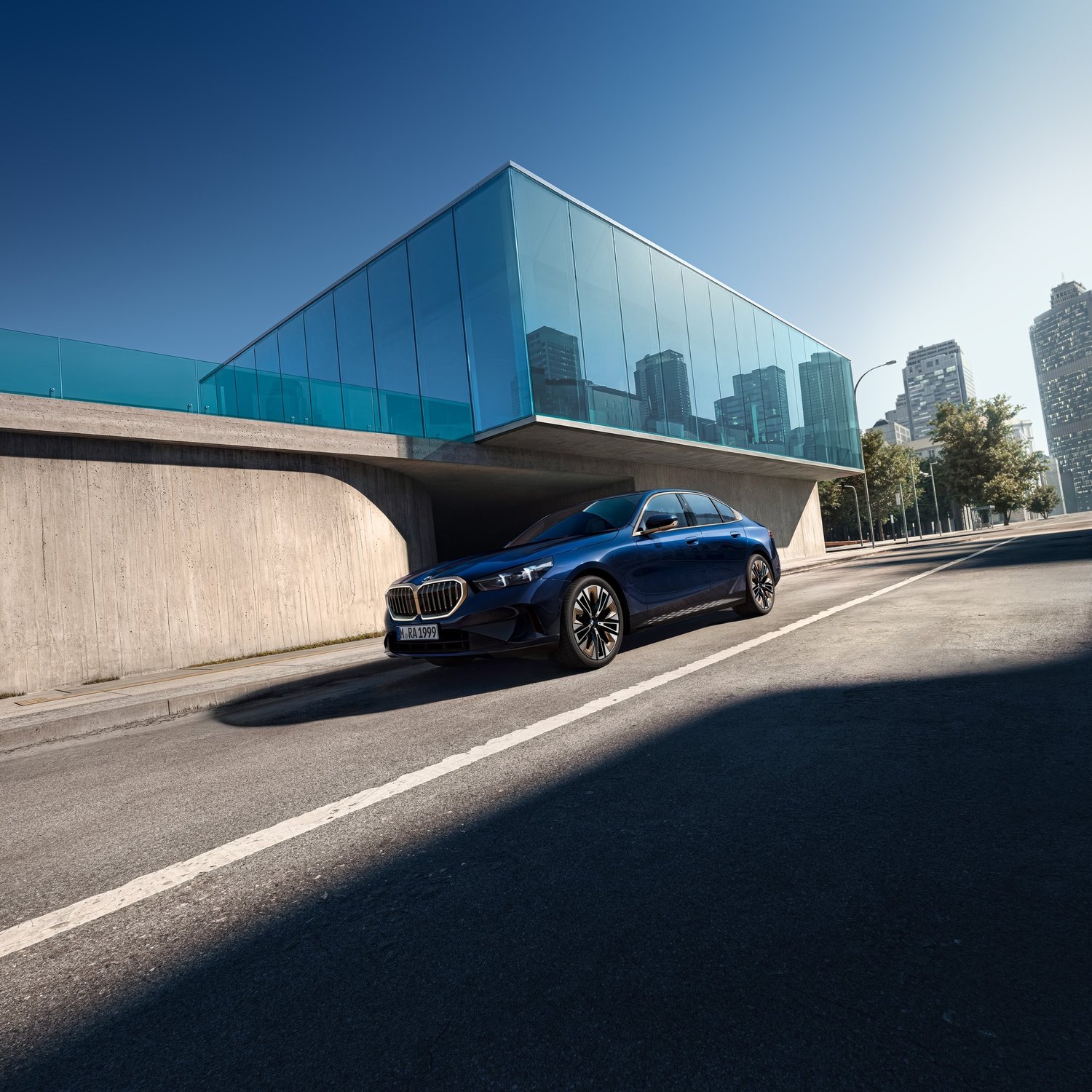 BMW G60, CGI-Compositing mit AlphaFlare
