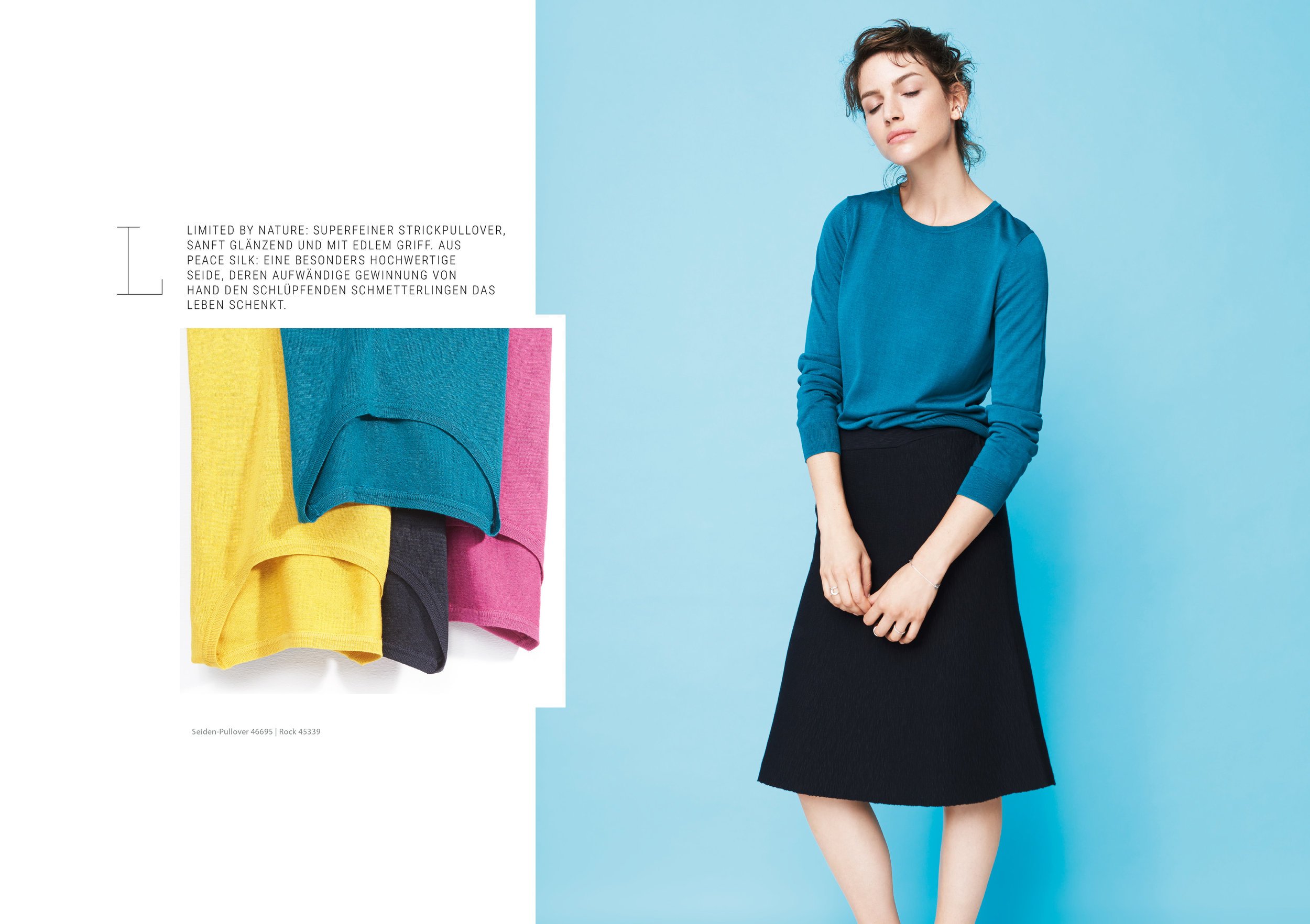 hessnatur Lookbook SS 2018 – Fashion & Beauty-Motiv 17, High-End-Retusche Bildergut.