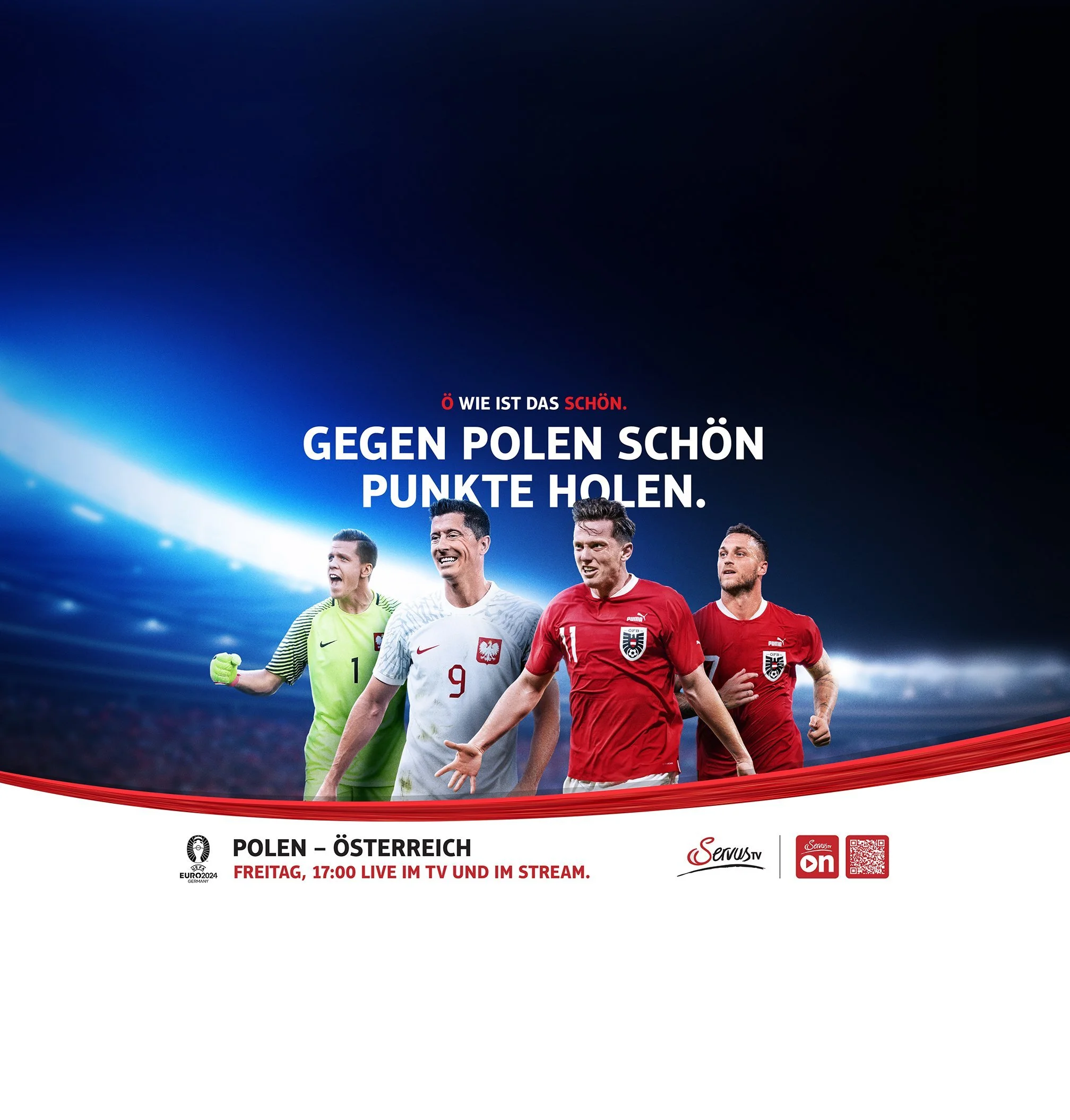 ServusTV UEFA EURO 2024 Kampagne – Keyvisual 2, High-End-Retusche Bildergut