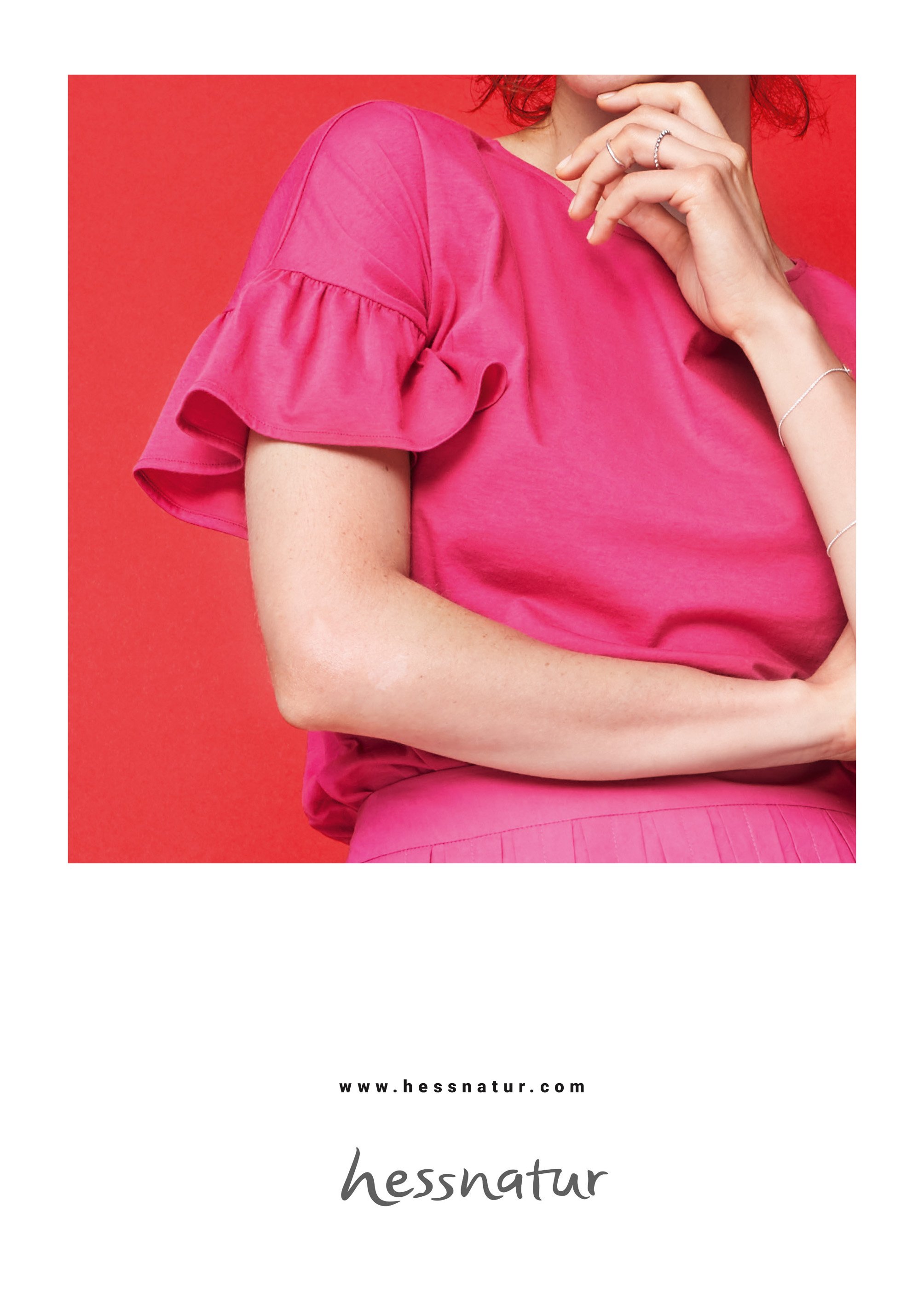 hessnatur Lookbook SS 2018 – Fashion & Beauty-Motiv 23, High-End-Retusche Bildergut.