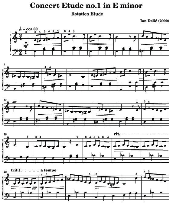 Concert Etude no. 1 in E minor - The Waltz