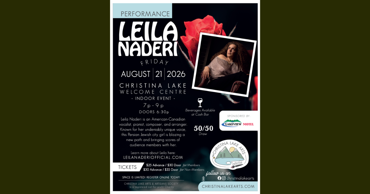 Leila Naderi brings jazz, soul and new music to Christina Lake