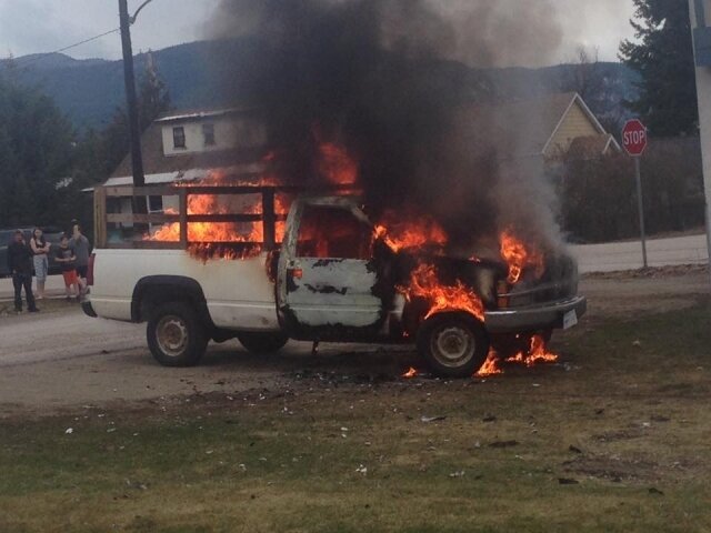 Police still investigating Saturday's vehicle fire downtown