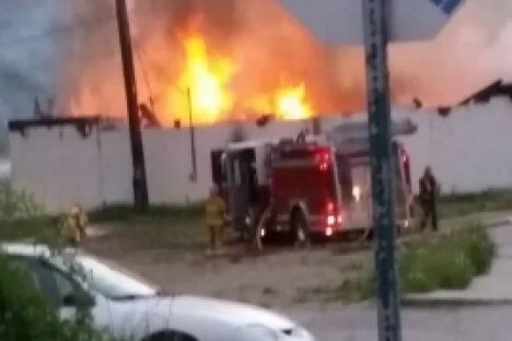 Castlegar business burns to the ground