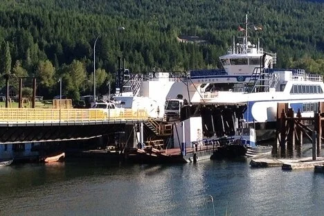 Interior Health cautions public after fuel spill next to the Balfour Ferry terminal