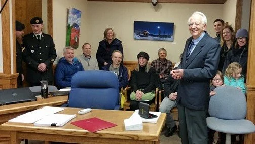 Local Man Presented With Senator's Medal