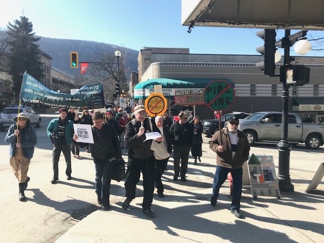 Nelsonites rally against Kinder Morgan's Trans Mountain pipeline expansion