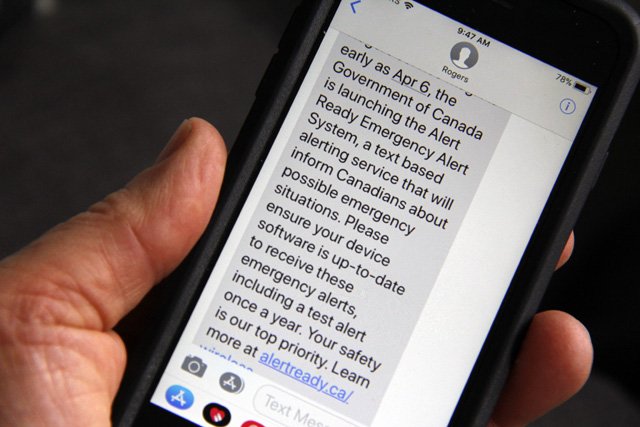 Wireless emergency alerts to go live in B.C.