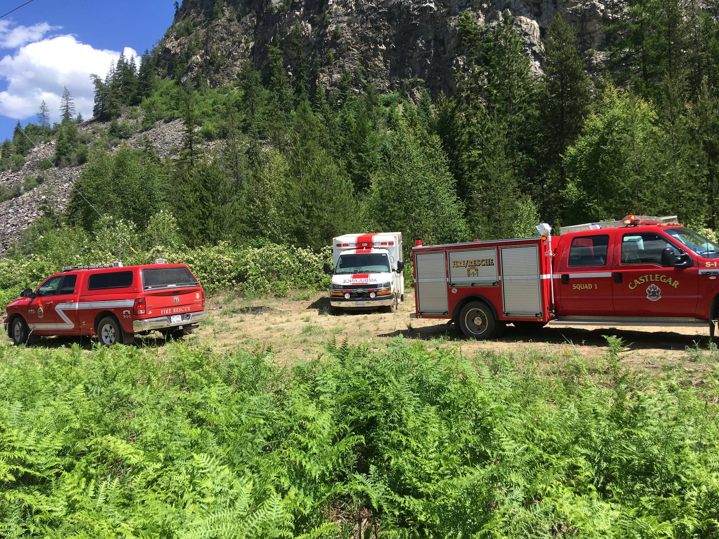 Helicopter rescue near Brilliant Monday