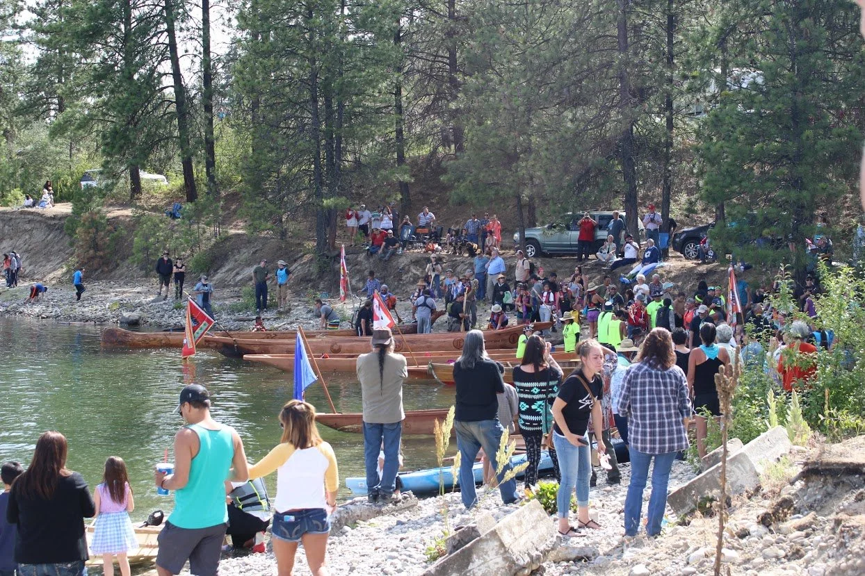 Canoe journey and gathering at Kettle Falls honors salmon and tribal traditions