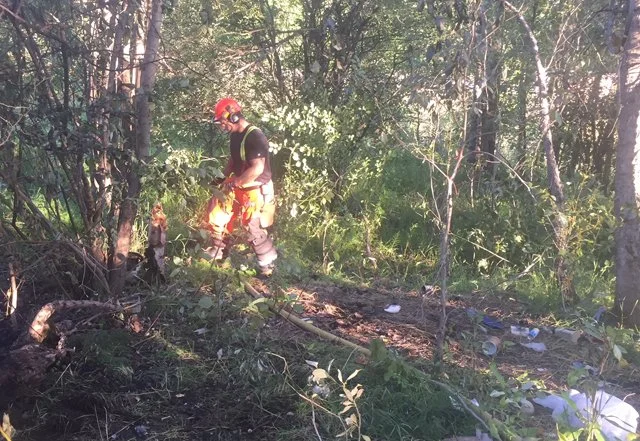 Nelson Fire Rescue deals with suspicious fire on CP Rail lands