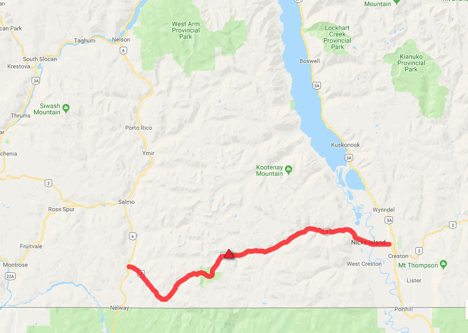 UPDATED: Highway 3 closed until Friday afternoon due to vehicle recovery