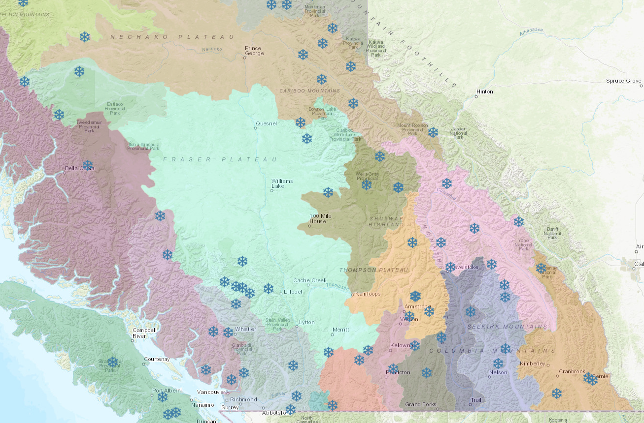 Snow pack levels just below normal for West Kootenay; below normal in Boundary