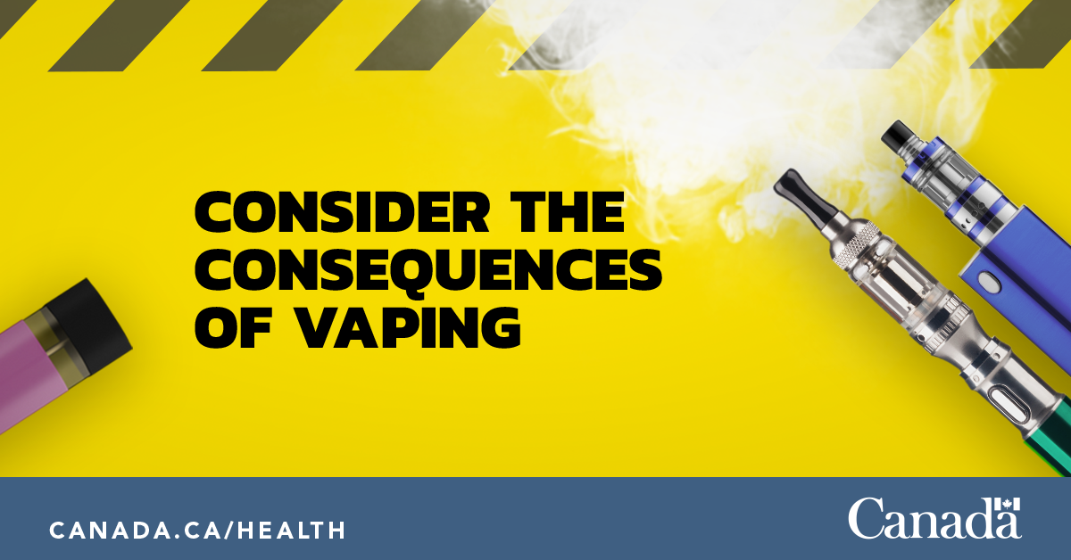 Health Canada warns of potential risk of pulmonary illness associated with vaping products