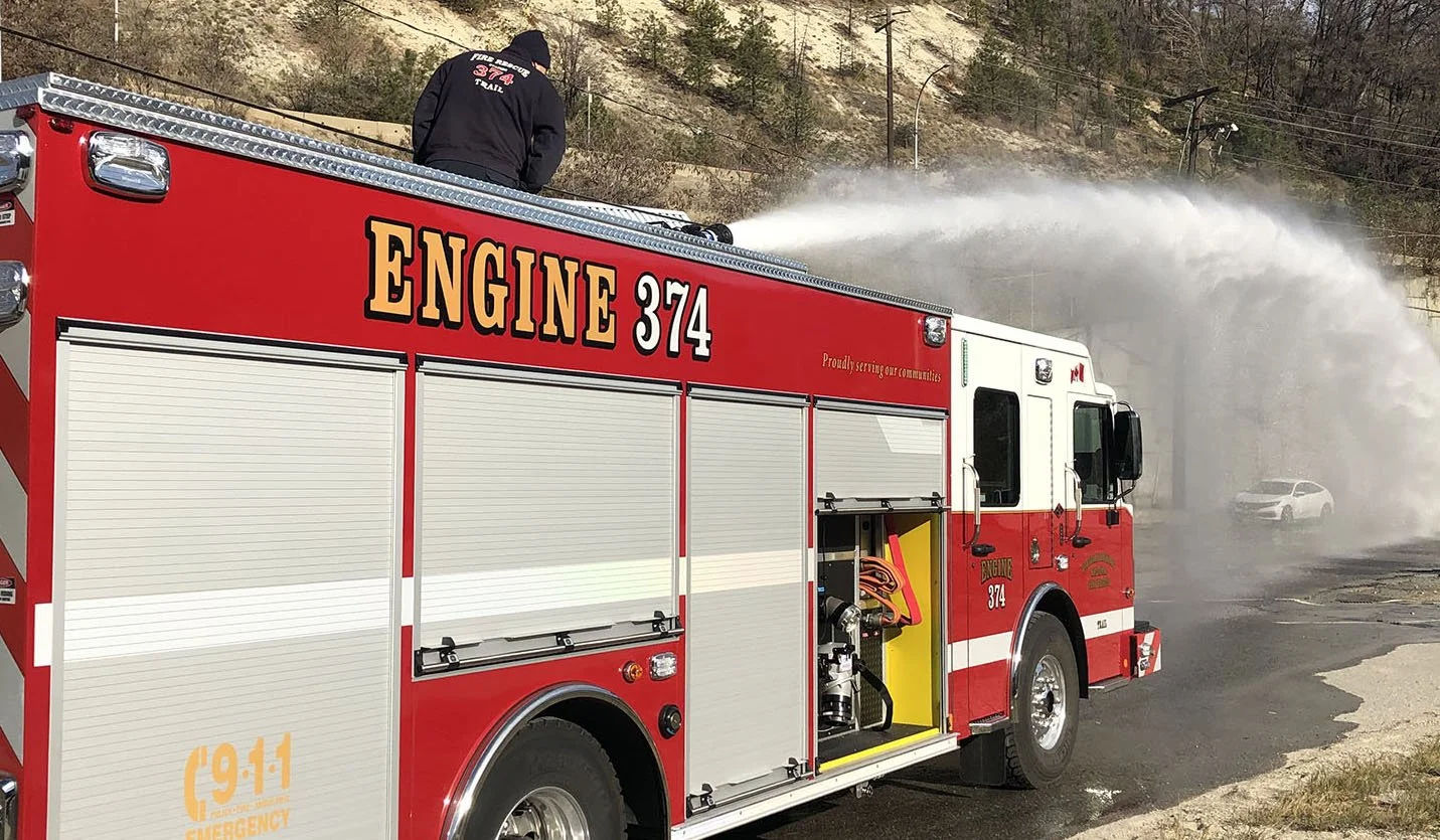 New fire engine arrives at Kootenay Boundary Fire Rescue
