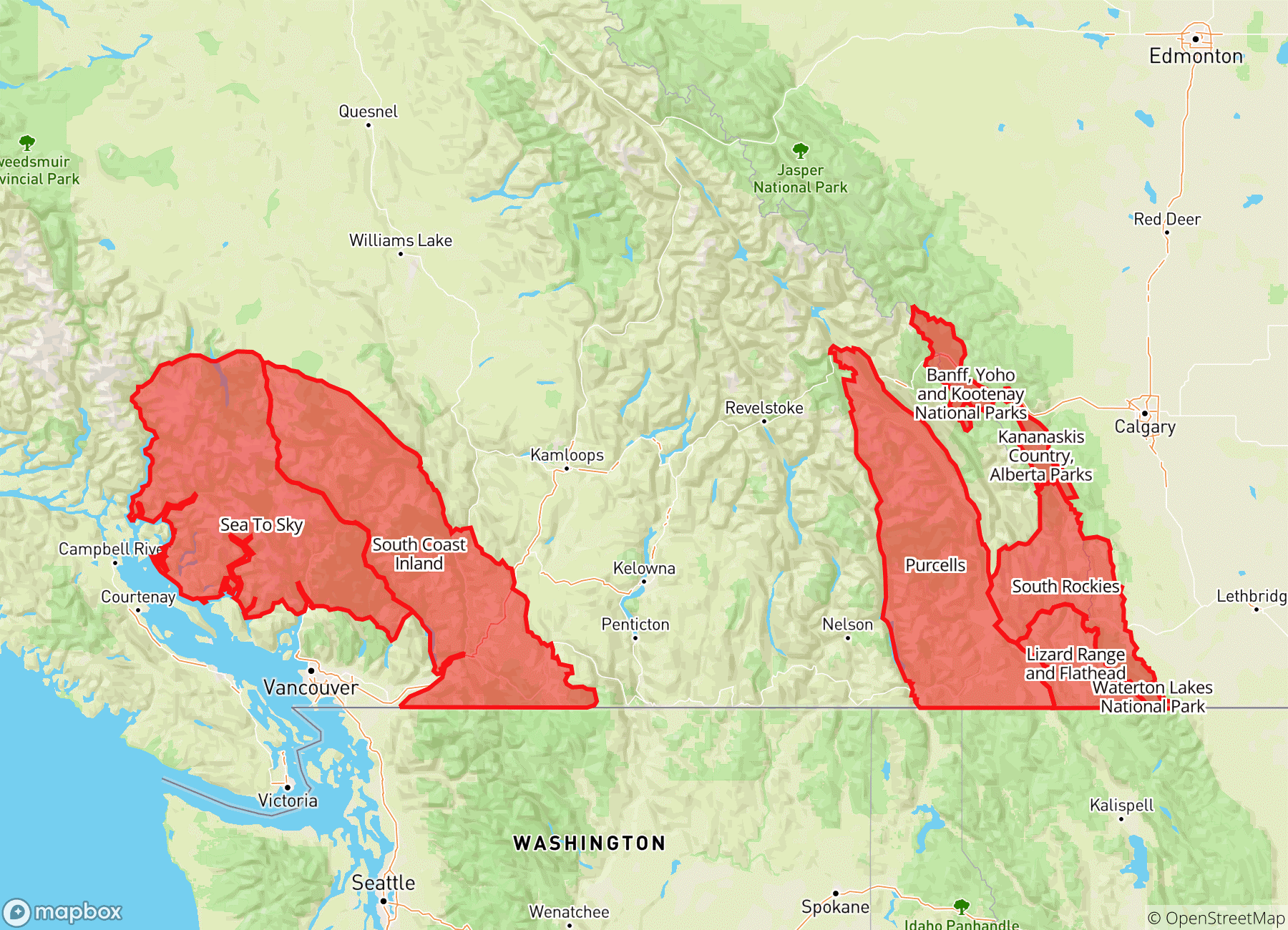 Special Public Avalanche Warning for Mountains Across Southern BC, Alberta