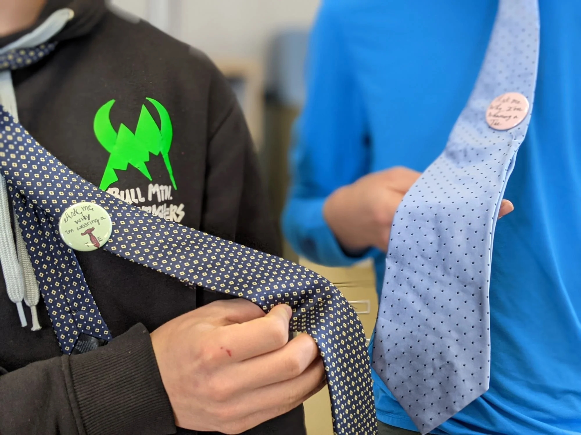 What does wearing a tie have to do with human trafficking?