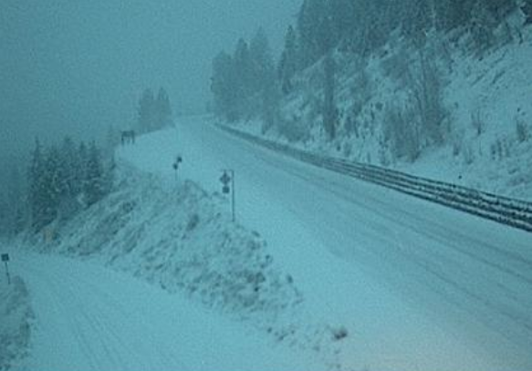 Snowfall Warning issued for Highway 3 — Paulson Summit to Kootenay Pass