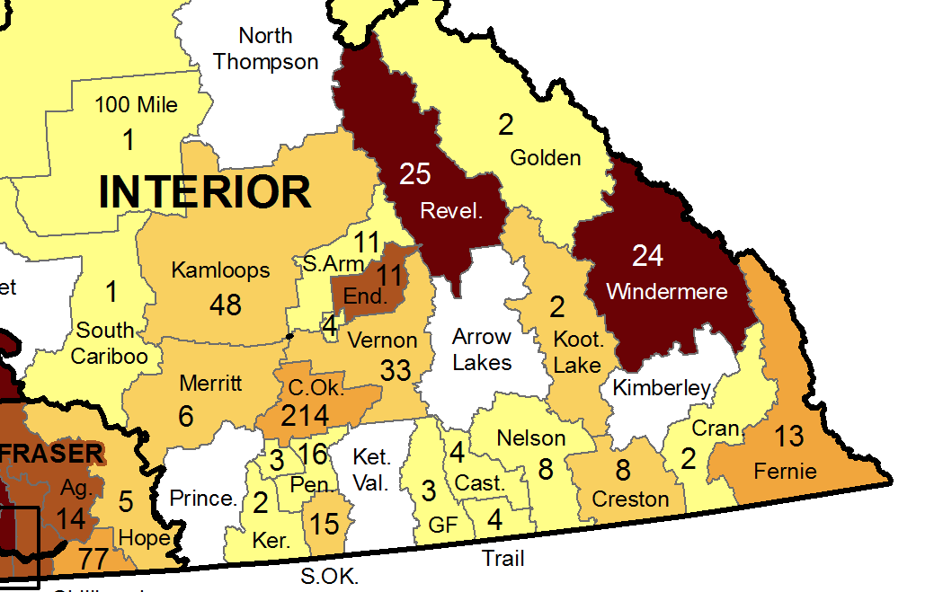 Kootenay/Boundary sees increase in new COVID-19 cases
